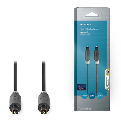 Product Καλώδιο Οπτικής Ίνας Nedis Audio Cable TosLink Male to TosLink Male 2.0 m base image