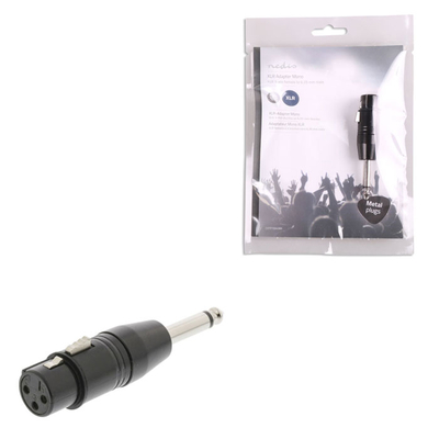 Product Αντάπτορας XLR Nedis COTP15940BK Female to 6.35mm Male Black base image