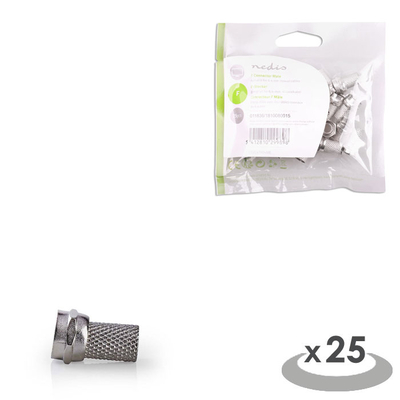 Product Βύσμα RF Nedis CSVC41904ME 25 pieces Metal base image