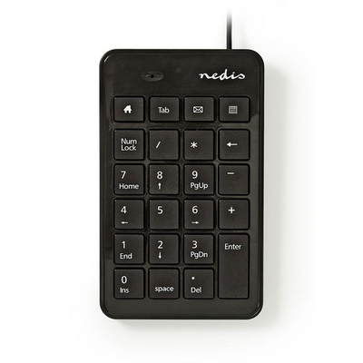 Product Aριθμητικό Πληκτρολόγιο Ενσύρματο Nedis KBNM100BK USB Black base image
