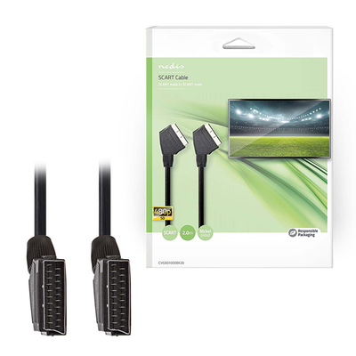 Product Καλώδιο Nedis SCART Αρσ. - SCART Αρσ. Σε Συσκευασία Blister 2m base image