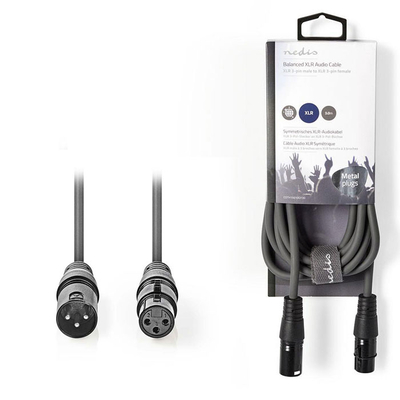 Product Καλώδιο XLR Nedis COTH15010GY30 Male to Female 3m base image