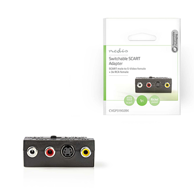 Product Αντάπτορας Nedis Scart αρσ. - 3x RCA θηλ. + S-Video θηλ base image