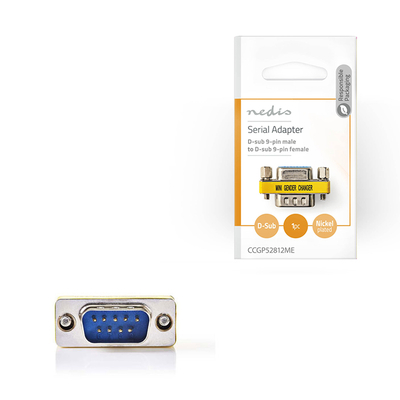 Product Αντάπτορας Nedis D-Sub 9pin αρσ. - D-Sub 9pin θηλ base image