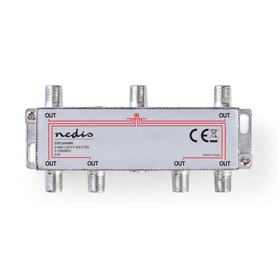 Product Αντάπτορας Nedis SSPL600ME CATV F-Splitter 6Outputs base image