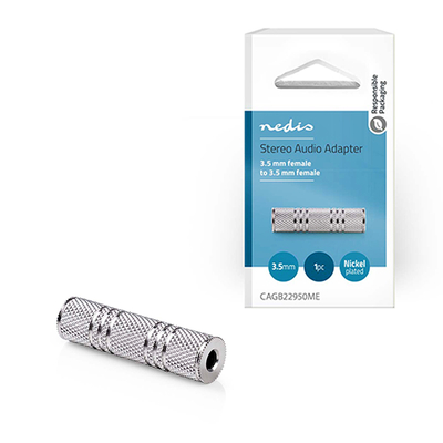 Product Αντάπτορας 3.5mm Nedis Stereo Audio Female to 3.5 mm Female (CAGB22950ME) base image