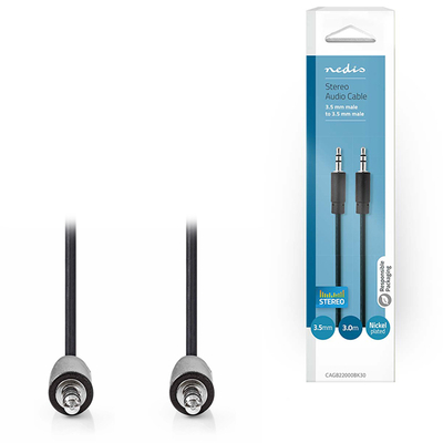 Product Καλώδιο Ήχου Nedis 3,5mm αρσ. Stereo - 3,5mm αρσ. Stereo, 3.00m. base image