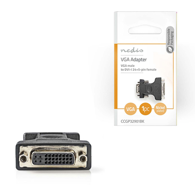 Product Αντάπτορας Nedis VGA αρσ. - DVI-I 24+5-pin θηλ base image