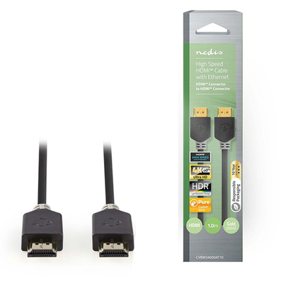Product Καλώδιο HDMI Nedis CVBW34000AT10 Male to Male 1m base image