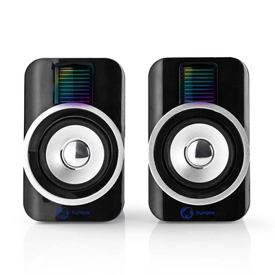 Product Ηχεία Υπολογιστή Nedis RGB Στερεοφωνικά Gaming 2.0, 10W base image