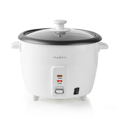 Product Βραστήρας Ρυζιού Nedis KARC06WT 300Watt 0.6L White base image