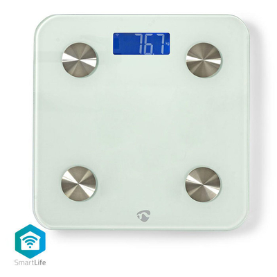 Product Ζυγαριά Μπάνιου Nedis WIFIHS10WT Wi-Fi Smart White base image