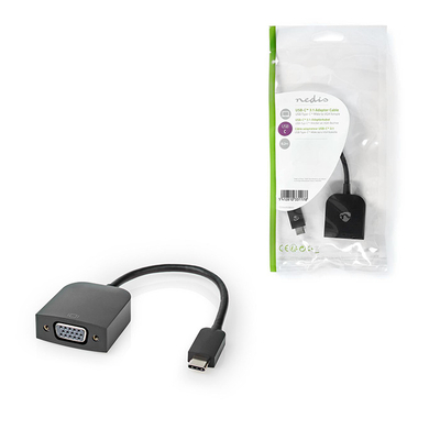 Product Αντάπτορας USB Nedis Type-C Male to VGA Female 5Gbps CCGP64852BK02 base image