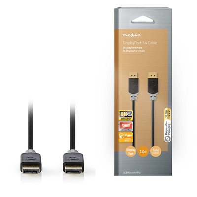 Product Καλώδιο Display Port Nedis male - male 2m Μαύρο CCBW37014AT20 base image
