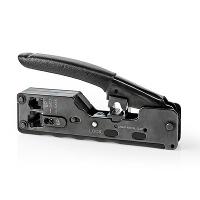 Product Πρέσα Ακροδεκτών Nedis Μεταλλική για CAT5/6/7 RJ45 Ακροδέκτες CCGG89505BK base image