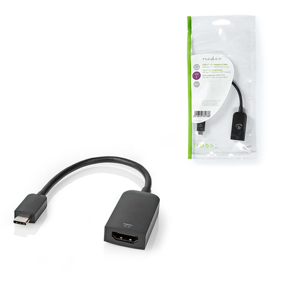 Product Μετατροπέας USB-C Nedis Male to HDMI Female 0.20m CCGP64652BK02 base image