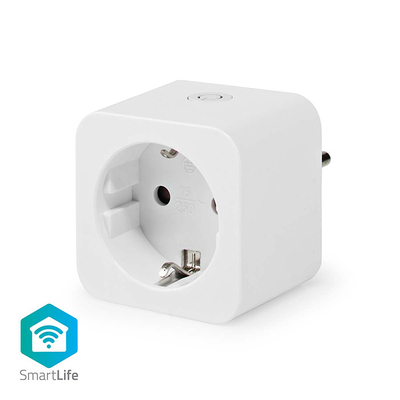 Product Smart Πρίζα Nedis με Διακόπτη White με μετρητή κατανάλωσης ενέργειας base image