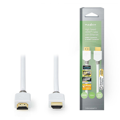 Product Καλώδιο HDMI Nedis male - male 1.5m White base image
