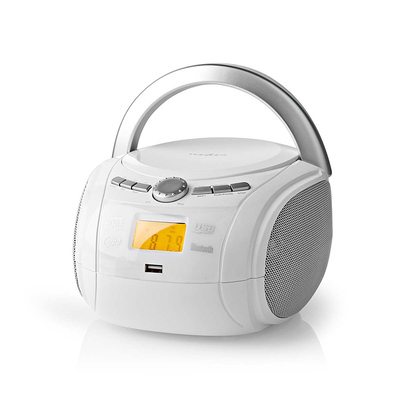 Product Ραδιόφωνο CD Nedis Boombox με Bluetooth / USB, White base image