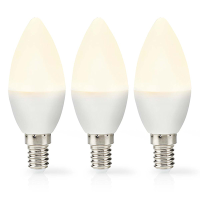 Product Λάμπα LED Nedis Lbe14c351p3 E14 Cadle 2.8w 250lm 2700k Warm White/Frosted base image