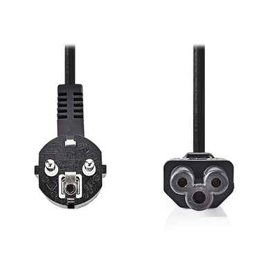 Product Καλώδιο Τροφοδοσίας Nedis CEGT10100BK20 Male - IEC-320-C5 ANGLED 90deg 2.00m Black base image