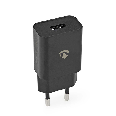 Product Φορτιστής Πρίζας Nedis Χωρίς Καλώδιο με Θύρα USB-A 12W Μαύρος (WCHAU242ABK) base image