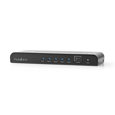 Product HDMI Splitter Nedis 4 θυρών, με λειτουργία EDID και με υποστήριξη 4Κ και 3D. base image