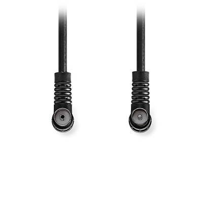 Product Καλώδιο Κεραίας RF Nedis αρσ. - RF θηλ., υπό γωνία 90°, 1.5m Μαύρο base image