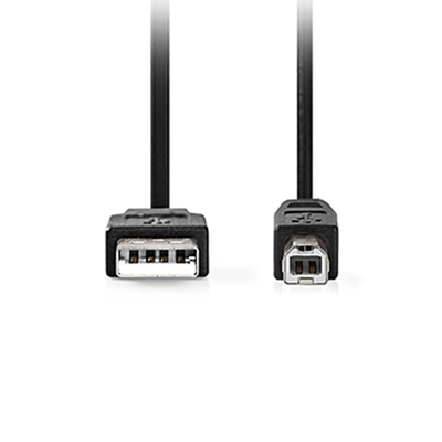 Product Καλώδιο USB Nedis High-Speed A αρσ. - USB B αρσ., 3.00m Μαύρο base image
