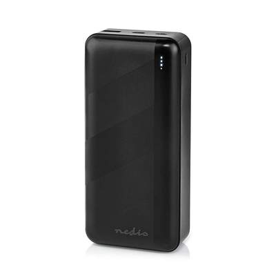 Product Power Bank Nedis 30.000 mAh, με δύο εξόδους USB, Μαύρο base image