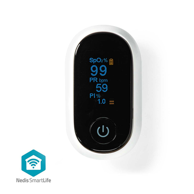 Product Οξύμετρο Nedis Bluetooth smart παλμικό με οθόνη OLED, Λευκό base image
