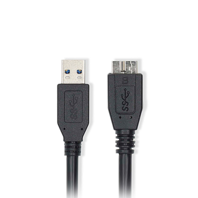 Product Kαλώδιο USB Nedis 3.2 Gen 1x1 A αρσ. - USB Micro B αρσ., 0.50m, Μαύρο base image