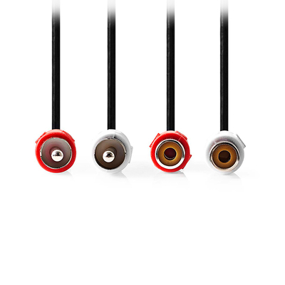 Product Καλώδιο RCA Nedis προέκτασης stereo 2x RCA, 2.00m Μαύρο base image