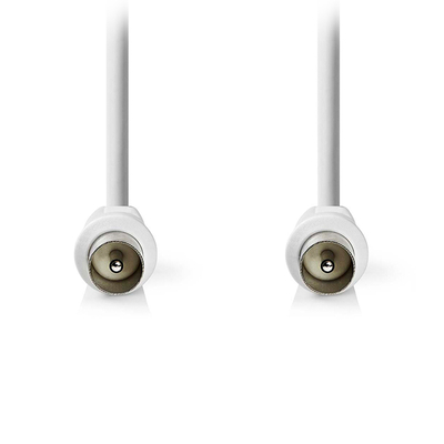 Product Καλώδιο RF Nedis IEC (Coax) αρσ. - IEC (Coax) αρσ., 3.00m σε λευκό χρώμα. base image
