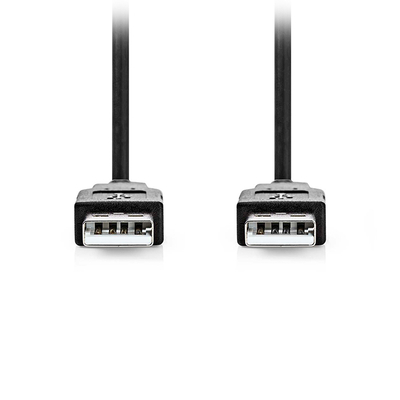 Product Καλώδιο USB Nedis 2.0 USB-A Male to USB-A Male 1m Black (CCGL60000BK10) base image