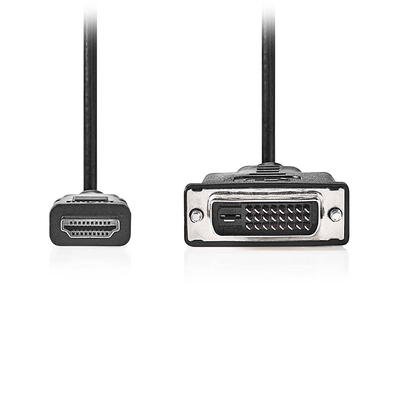 Product Καλώδιο HDMI Nedis αρσ. - DVI-D 24+1-Pin αρσ., 2.00m σε μαύρο χρώμα. base image