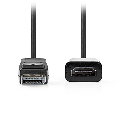 Product Καλώδιο DisplayPort Nedis αρσ. - HDMI θηλ., 0.20m σε μαύρο χρώμα. base image