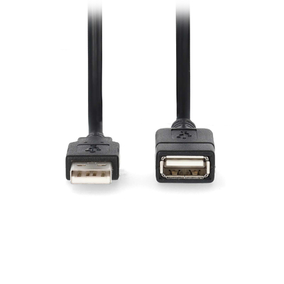 Product Καλώδιο USB Nedis 2.0 USB-A Male to USB-A Female 2.00 m Black (CCGL60010BK20) base image