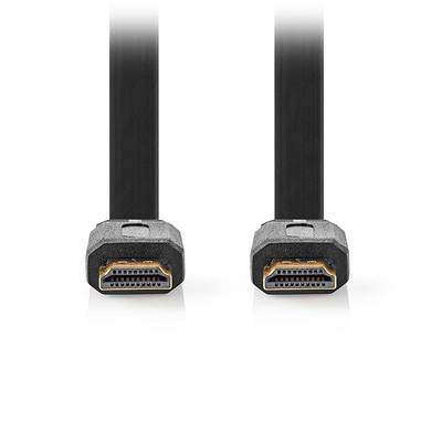 Product Καλώδιο HDMI Flat Nedis High speed with Ethernet, αρσ. - αρσ., με επίχρυσες επαφές, 2.00m. base image