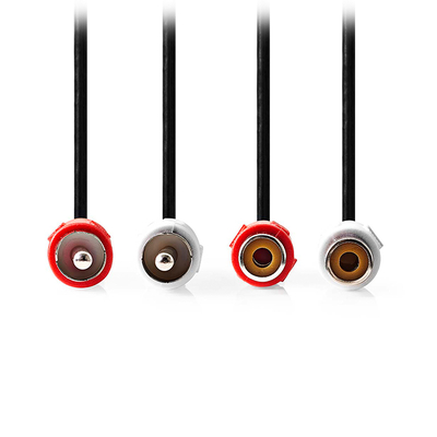 Product Καλώδιο Προέκτασης Nedis stereo 2x RCA, 10.0m σε μαύρο χρώμα. base image