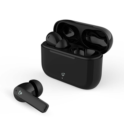 Product Bluetooth Ακουστικά Handsfree Με Θήκη Φόρτισης Και Λειτουργία Environmental Noise Cancelling (Enc), Σε Μαύρο Χρώμα base image