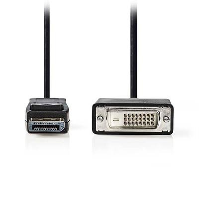 Product Καλώδιο Εικόνας Displayport Αρσ. - Dvi-D 24+1-Pin Αρσ., 1.00m Σε Μαύρο Χρώμα base image