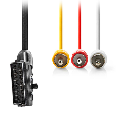 Product Καλώδιο Scart Αρσ. - 3x Rca Αρσ Nedis Cvgl31130bk20 Με Διακόπτη (In/Out) 2.00m base image