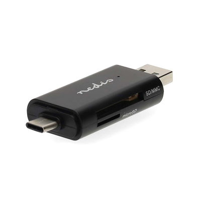 Product Card Reader Nedis USB High Speed με διπλή σύνδεση Type-A & Type-C. base image