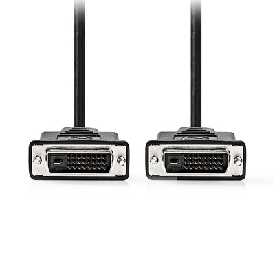 Product Kαλώδιο DVI Nedis DVI-D 24+1-Pin αρσ. - DVI-D 24+1-Pin αρσ, 2.00m Μαύρο. base image