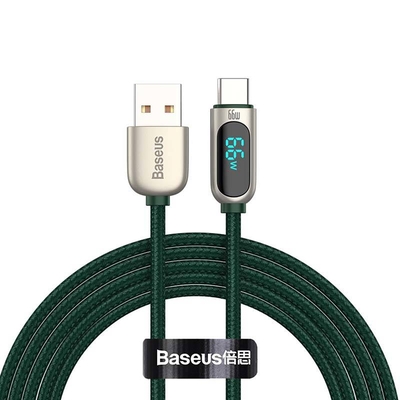 Product Καλώδιο USB Baseus Display to Type-C, 66W, 2m (green) base image