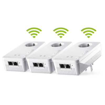 Product Powerline Devolo Magic 2, WiFi 6 Kit, Passthrough 3x 2 Θύρες Gigabit Ethernet base image
