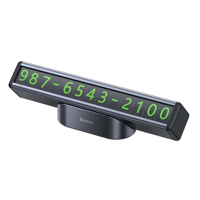 Product Αξεσουάρ Αυτοκινήτου Baseus Square Bar Temporary Parking Number Plate (Black) base image
