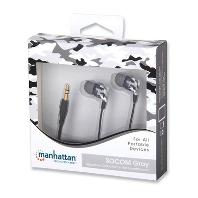 Product Ακουστικά Manhattan in-ear με απομόνωση θορύβου γκρι base image