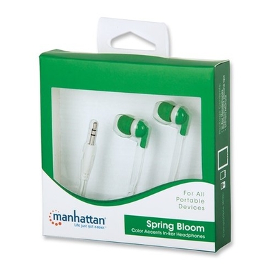 Product Ακουστικά Manhattan in-ear πράσινα base image